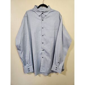 Claiborne Slim Fit Blue Mens‎ Long Sleeve Button Down Size XXL